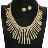 102421, HAMMERED METAL NECKLACE