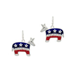 102430, GOP DEMOCRATIC PARTY DONKEY EARRING