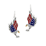 102432, EAGLE AMERICAN FLAG EARRING