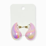102441, LIGHTWEIGHT TEARDROP STUD EARRING