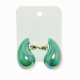 102441, LIGHTWEIGHT TEARDROP STUD EARRING