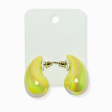 102441, LIGHTWEIGHT TEARDROP STUD EARRING