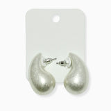 102441, LIGHTWEIGHT TEARDROP STUD EARRING