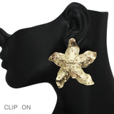 102506, STARFISH METAL CLIP ON EARRING
