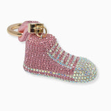 102543, BLING SNEAKER SHOE CRYSTAL RHINESTONE KEYCHAIN