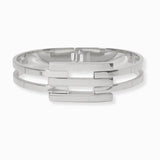 102544, STAINLESS STEEL METAL HINGED BANGLE BRACELET