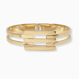 102544, STAINLESS STEEL METAL HINGED BANGLE BRACELET