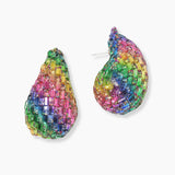 102557, OVERSIZED TEARDROP RHINESTONE STUD EARRING