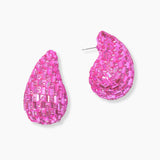 102557, OVERSIZED TEARDROP RHINESTONE STUD EARRING