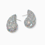 102558, TEARDROP RHINESTONE STUD EARRING