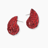 102558, TEARDROP RHINESTONE STUD EARRING