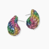 102558, TEARDROP RHINESTONE STUD EARRING