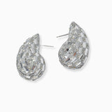 102558, TEARDROP RHINESTONE STUD EARRING