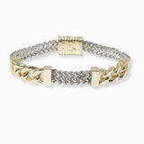 102562, CHAIN ACCENT DESIGNER INSPIRED MAGNETIC CLOSURE BRACELET