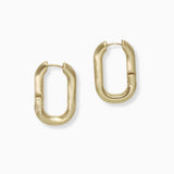102571, GEOMETRIC METAL HOOP EARRING
