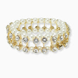 102599, BALL ACCENT CRYSTAL RHINESTONE STRETCH BRACELET