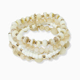 102600, MULTI LAYERED BEADED STRETCH BRACELET