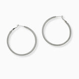 102613, SPRING ROUND METAL HOOP EARRING