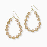 102616, TEARDROP BEADED DANGLE EARRING