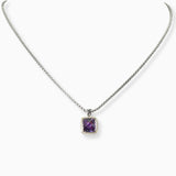 102620, CUBIC ZIRCONIA DESIGNER INSPIRED PENDANT NECKLACE