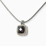 102620, CUBIC ZIRCONIA DESIGNER INSPIRED PENDANT NECKLACE