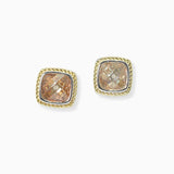 102632, CUBIC ZIRCONIA DESIGNER INSPIRED STUD EARRING