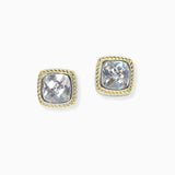 102632, CUBIC ZIRCONIA DESIGNER INSPIRED STUD EARRING