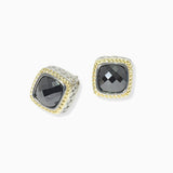 102632, CUBIC ZIRCONIA DESIGNER INSPIRED STUD EARRING