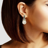 102642, PEARL ACCENT DESIGNER INSPIRED EARRING