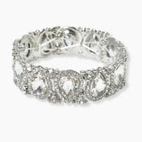 102645, TEARDROP ACCENT CRYSTAL RHINESTONE STRETCH BRACELET