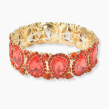 102645, TEARDROP ACCENT CRYSTAL RHINESTONE STRETCH BRACELET