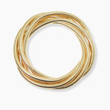 102651, SET OF 5 CIRCULAR CHAIN BANGLE BRACELET