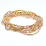 102673, BEAD ACCENT MULTI LAYERED STRETCH BRACELET