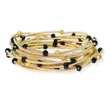 102673, BEAD ACCENT MULTI LAYERED STRETCH BRACELET