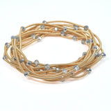 102673, BEAD ACCENT MULTI LAYERED STRETCH BRACELET