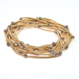 102673, BEAD ACCENT MULTI LAYERED STRETCH BRACELET