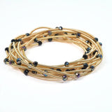 102673, BEAD ACCENT MULTI LAYERED STRETCH BRACELET