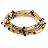 102673, BEAD ACCENT MULTI LAYERED STRETCH BRACELET