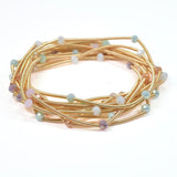 102673, BEAD ACCENT MULTI LAYERED STRETCH BRACELET