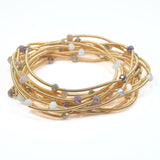 102673, BEAD ACCENT MULTI LAYERED STRETCH BRACELET