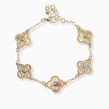 102685, CLOVER CRYSTAL RHINESTONE ACCENT BRACELET