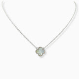 102689, CLOVER MOTHER OF PEARL PENDANT NECKLACE