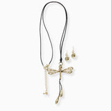 102717, DRAGONFLY LONG PENDANT NECKLACE