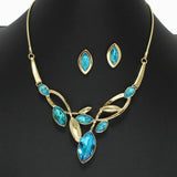 102722, MARQUISE RHINESTONE ACCENT NECKLACE