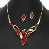 102722, MARQUISE RHINESTONE ACCENT NECKLACE