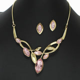 102722, MARQUISE RHINESTONE ACCENT NECKLACE