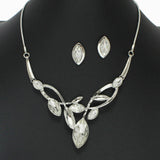 102722, MARQUISE RHINESTONE ACCENT NECKLACE