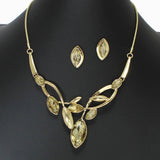 102722, MARQUISE RHINESTONE ACCENT NECKLACE