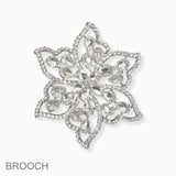 102736, FLOWER CRYSTAL RHINESTONE PIN BROOCH