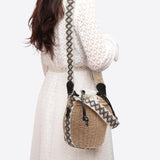 102765, CROCHET STRAW CROSSBODY BAG